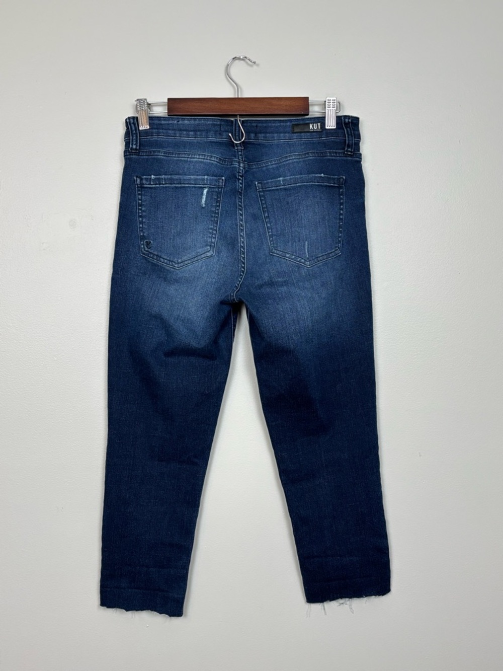 Kut From The Kloth Jeans Womens 6 Blue Donna Mid Rise Skinny Denim Flawed - Picture 7 of 15